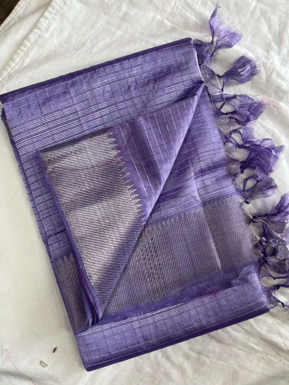 Mangalagiri handloom pattu by cotton silk saree